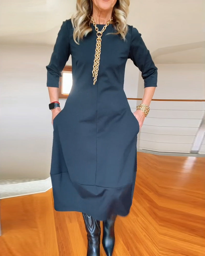 Sophia™ - Robe Élégante avec Détails Faits Main