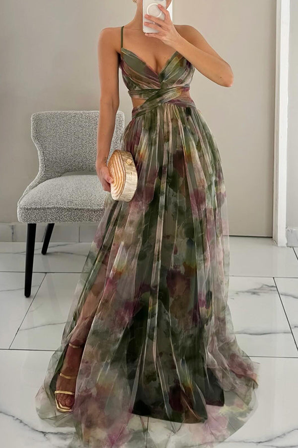 Jennifer | Robe Maxi Fleurie Élégante
