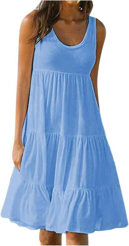 Layla™ - Robe Mini Sans Manches Boho