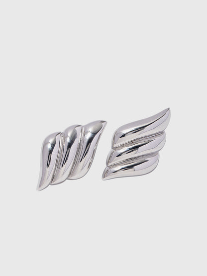 Aitana | Boucles d'Oreilles à Trois Couches en Forme d'Aile