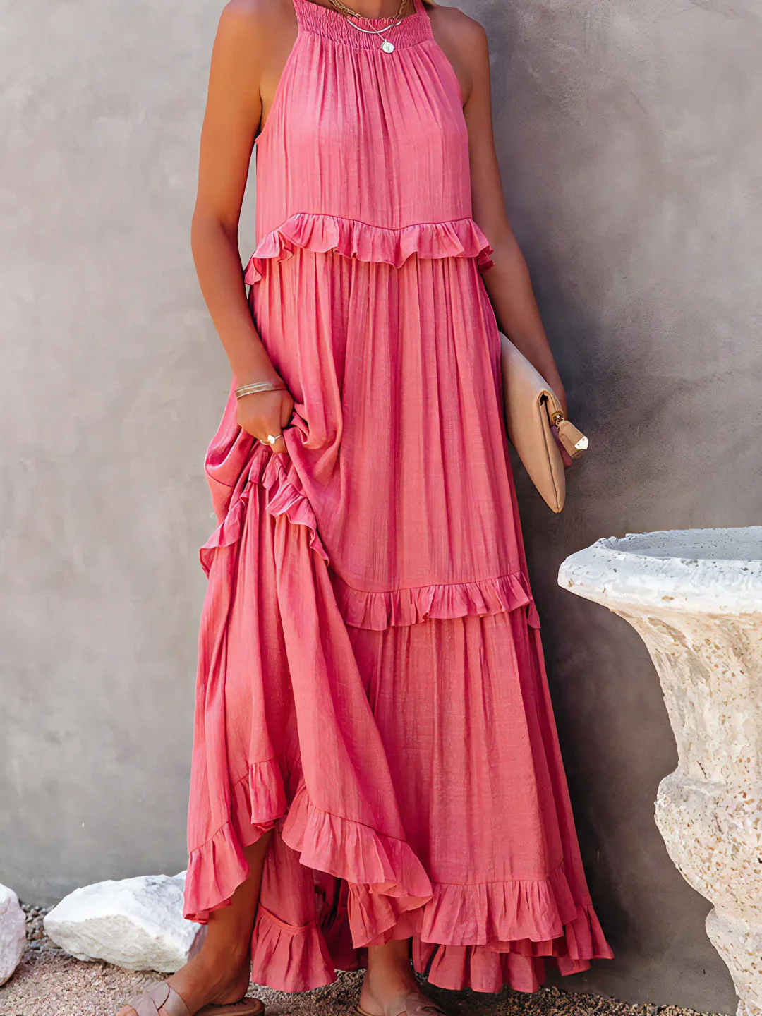 Mabel | Robe Maxi Ruffle Breeze