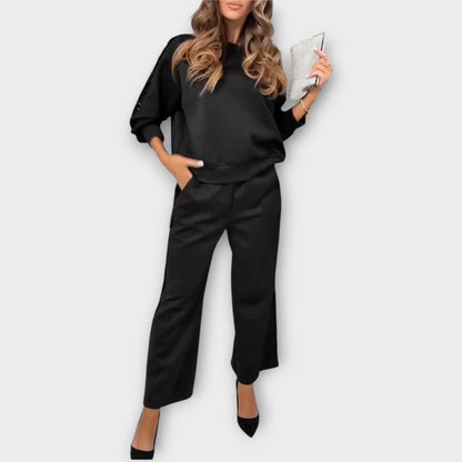 Ensemble Lounge avec Bordures en Sequins