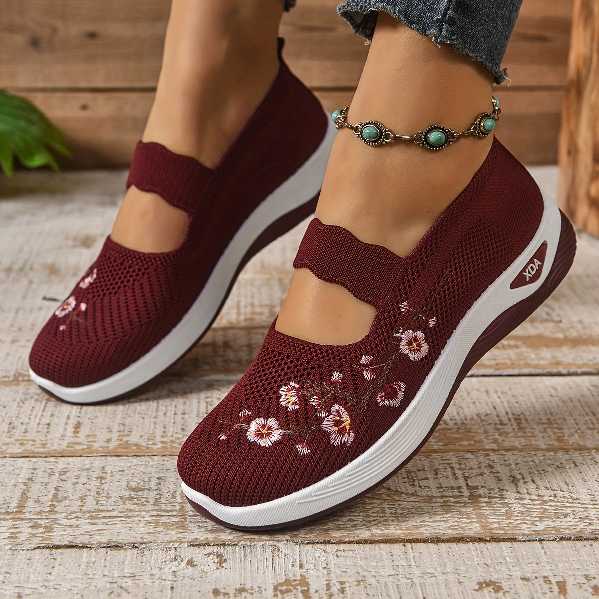 Gianna - Sneakers Floreali di Supporto