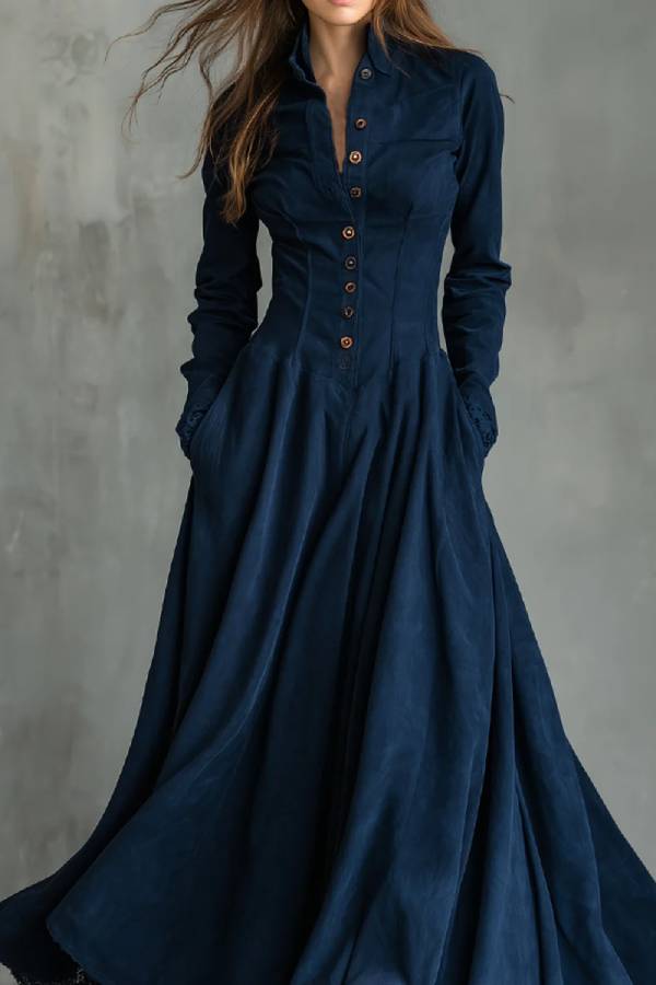 Zendaya | Robe maxi avec col chemise