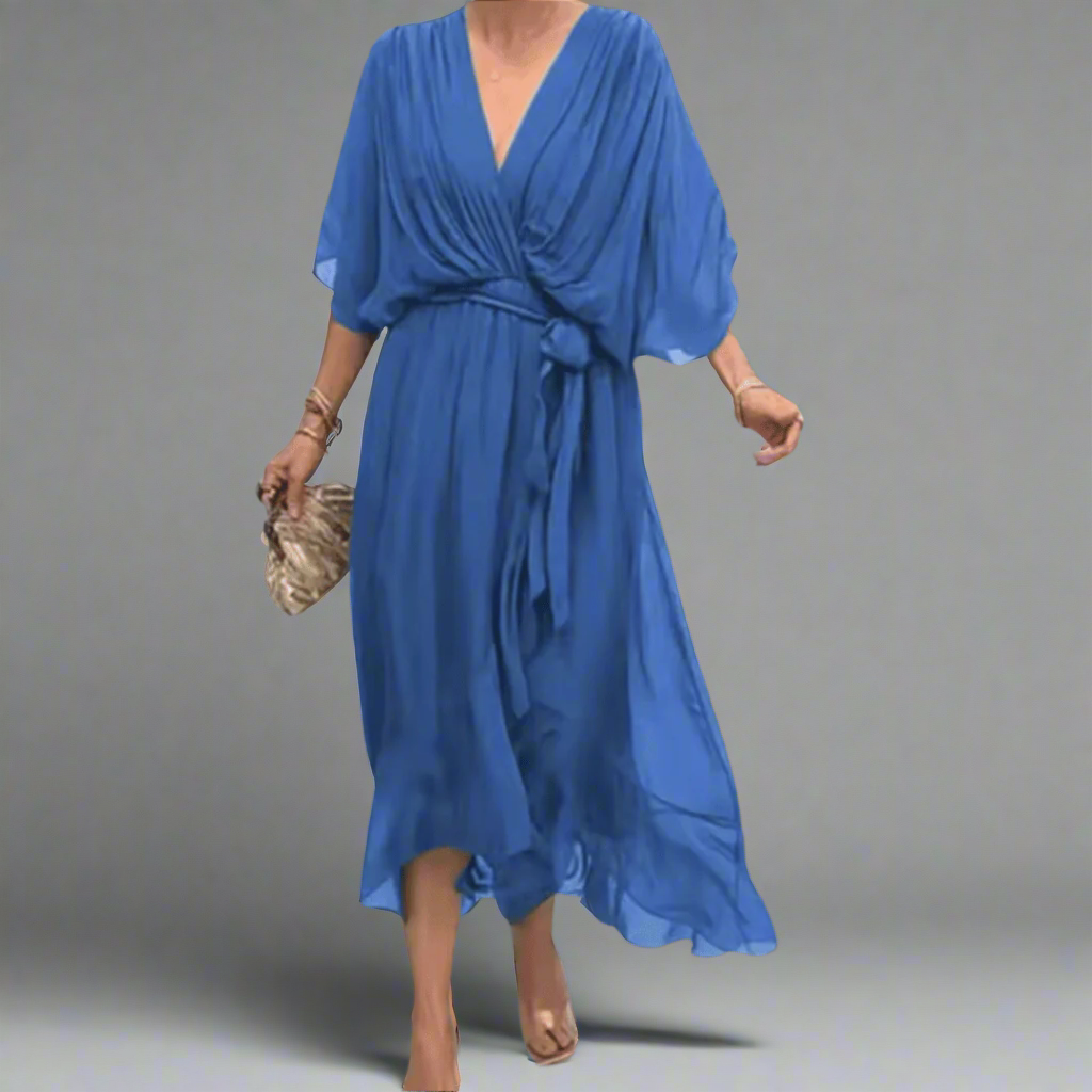 Dorselinde | Robe Maxi Élégante avec Décolleté Féminin
