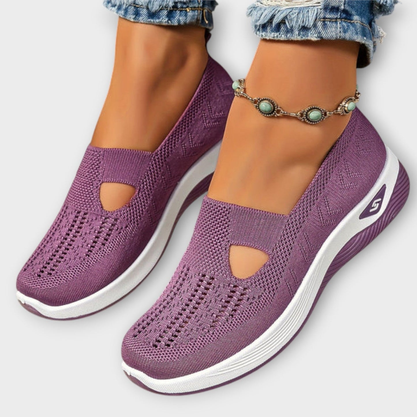 Baskets Slip-On Confort en Tricot