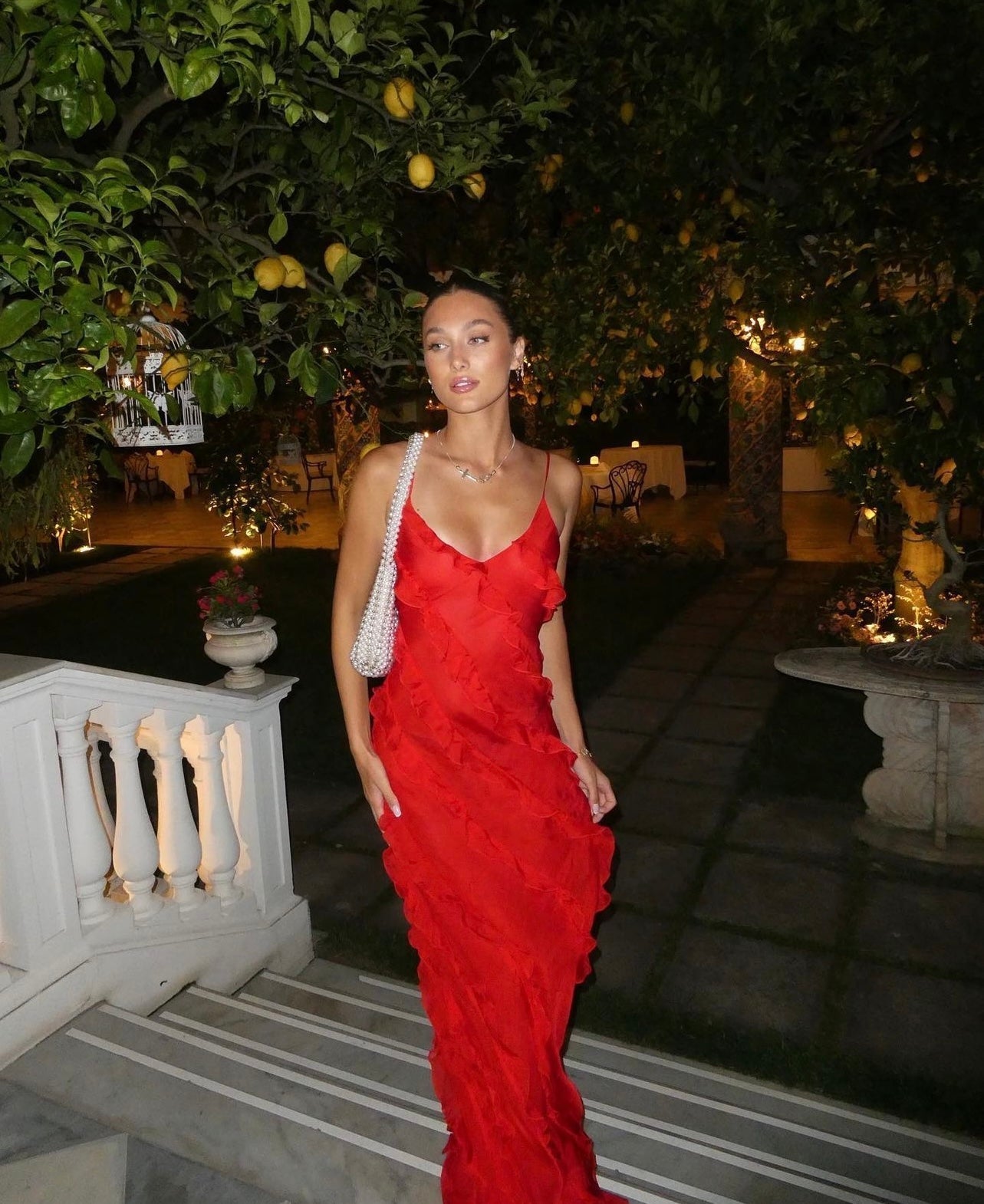 Zara - Robe Maxi avec Volants