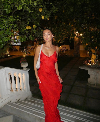 Zara - Robe Maxi avec Volants