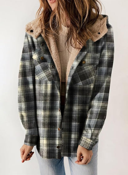 Elvessa | Veste en Flanelle à Carreaux