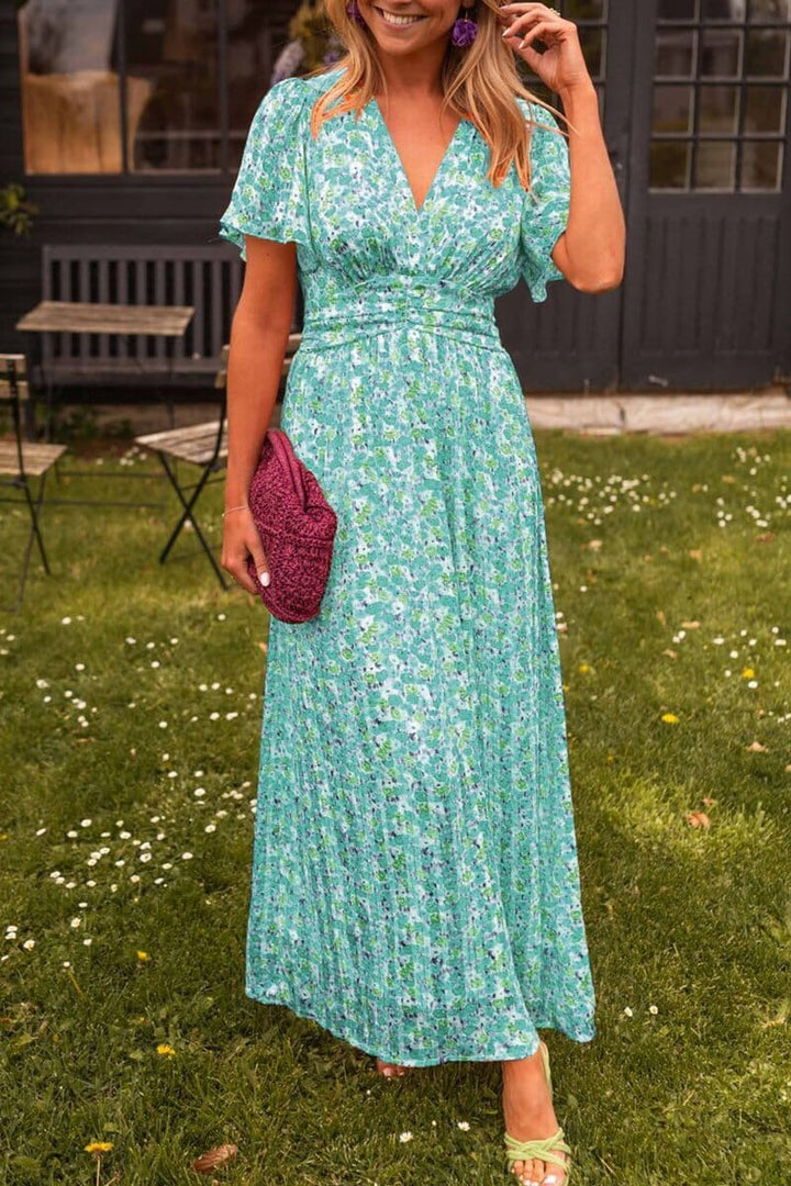 Robe Maxi Élégante Sandra avec Décolleté en V