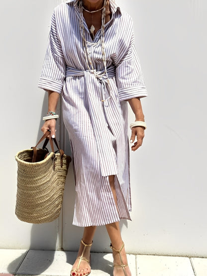 Amélie - Robe rayée classique pour femmes