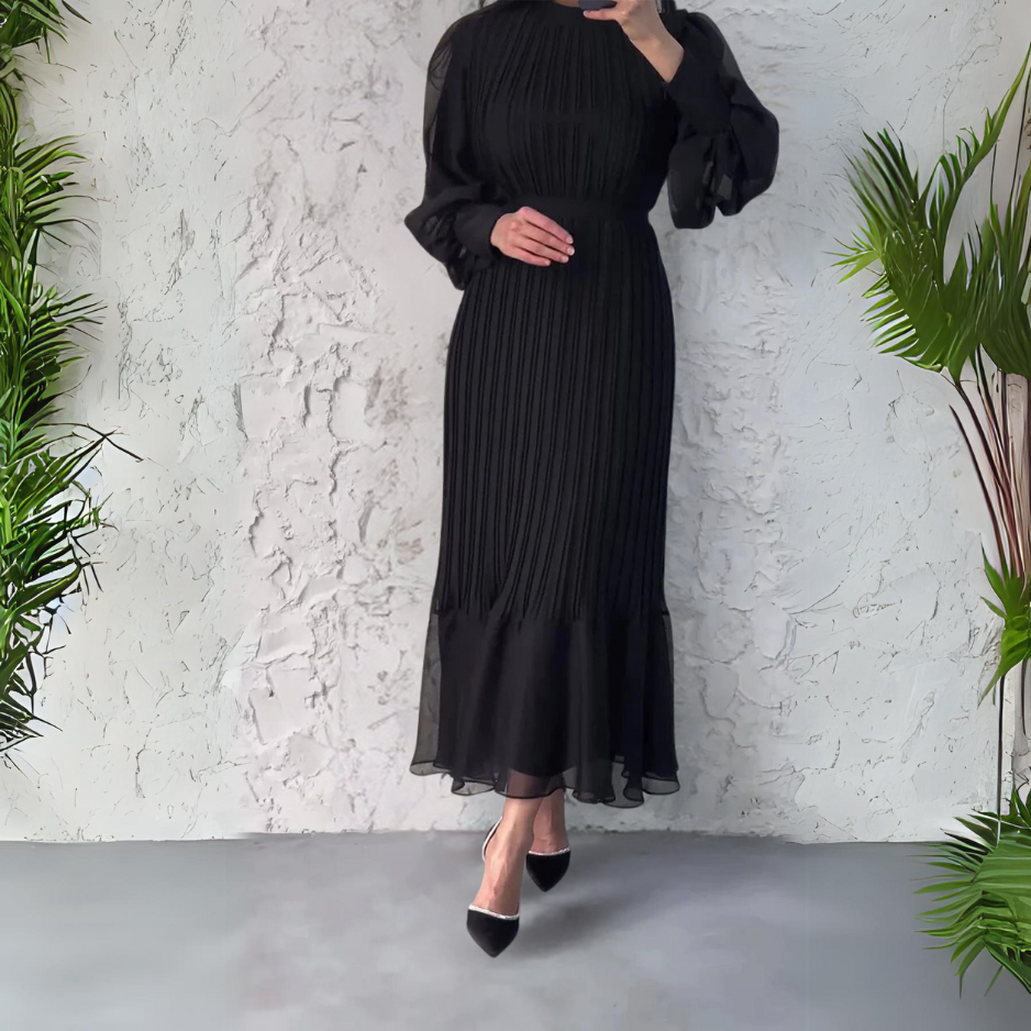 Cami - Robe de Soirée Chic Française Automne avec Accents en Maille
