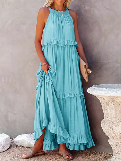 Mabel | Robe Maxi Ruffle Breeze