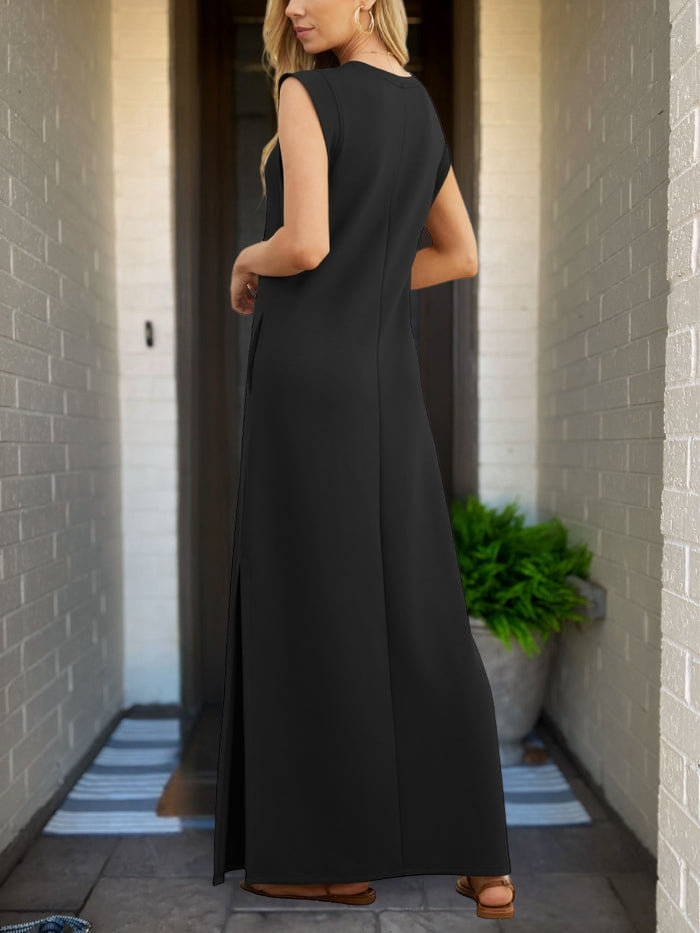 Riley™ - Robe en Lin Élégante avec Détails Faits Main