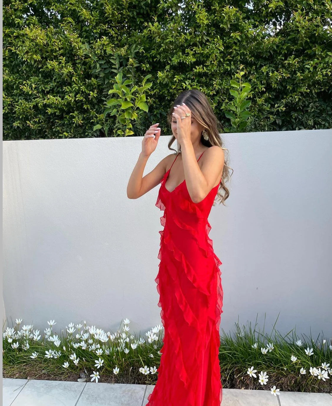 Zara - Robe Maxi avec Volants