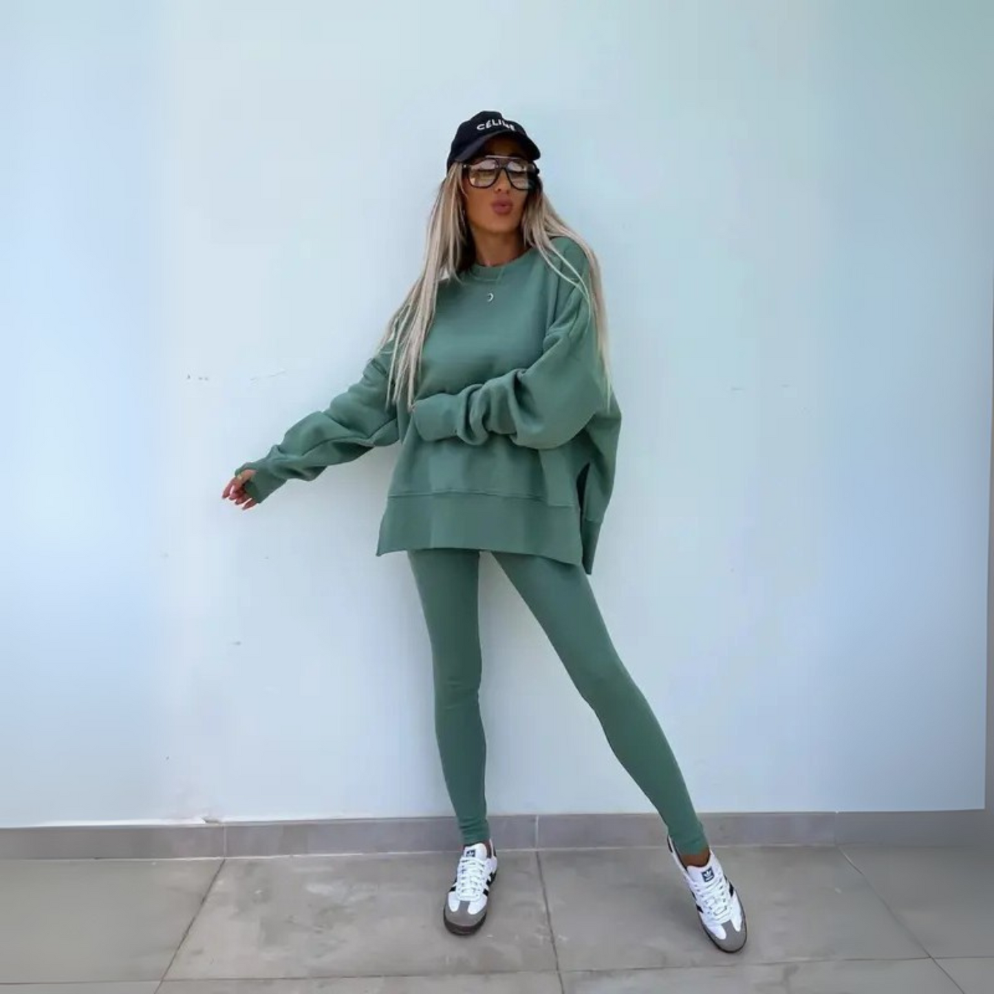 MADISON – ENSEMBLE DE SUDADERA OVERSIZE ET LEGGINGS