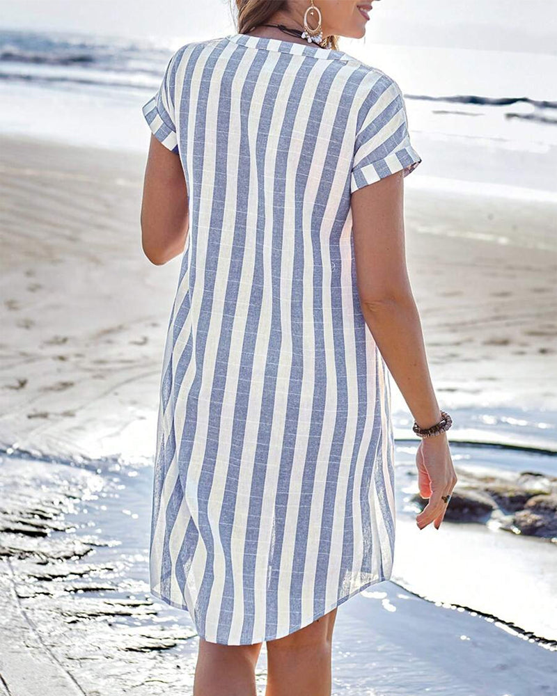 Carol | Robe Chemise Rayée
