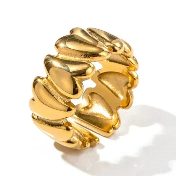 Hazel | Bague Cœur Enveloppante