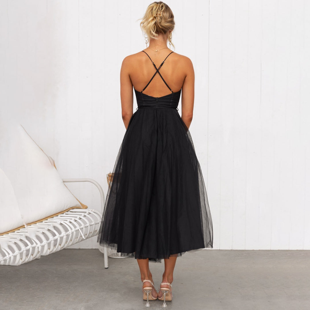 Anita – Robe midi pleine de style et de classe