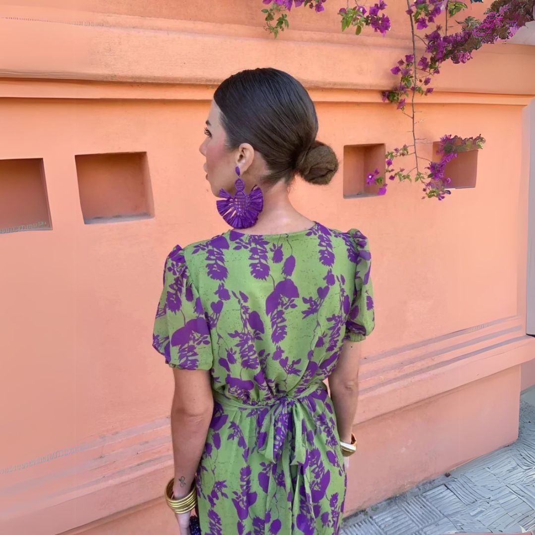 Danielle - Robe Midi Fleurie