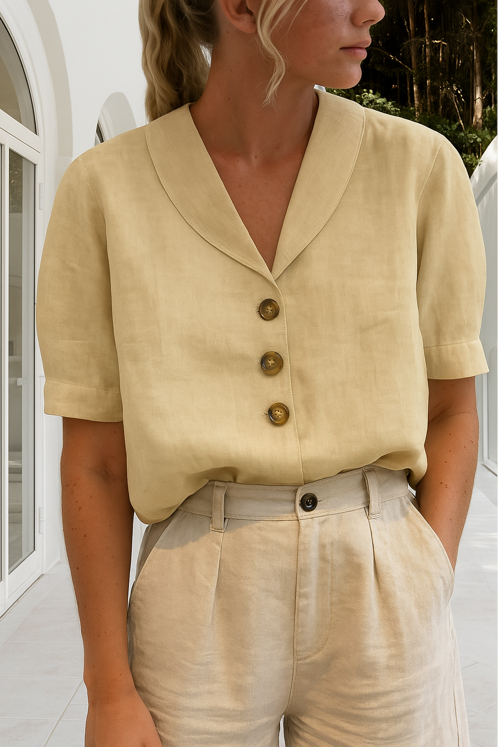 Evelinda - Blouse décontractée élégante