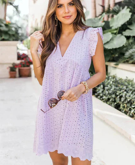 Penélope | Robe Élégante en Dentelle avec Poches