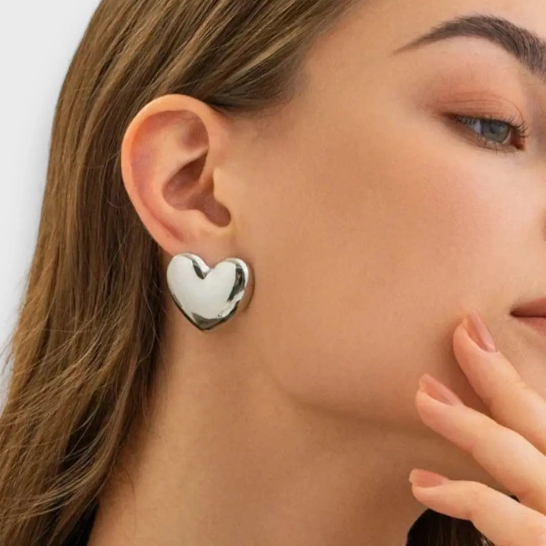 Harpy – Boucles d'oreilles en forme de cœur