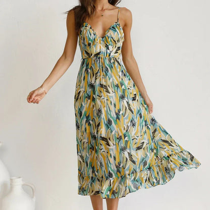 Clara - Robe Maxi Imprimée Élégante