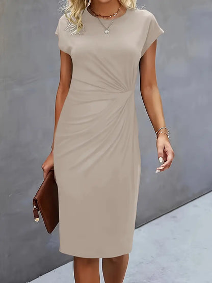 Reilly – Robe midi avec nœud décoratif à l'avant
