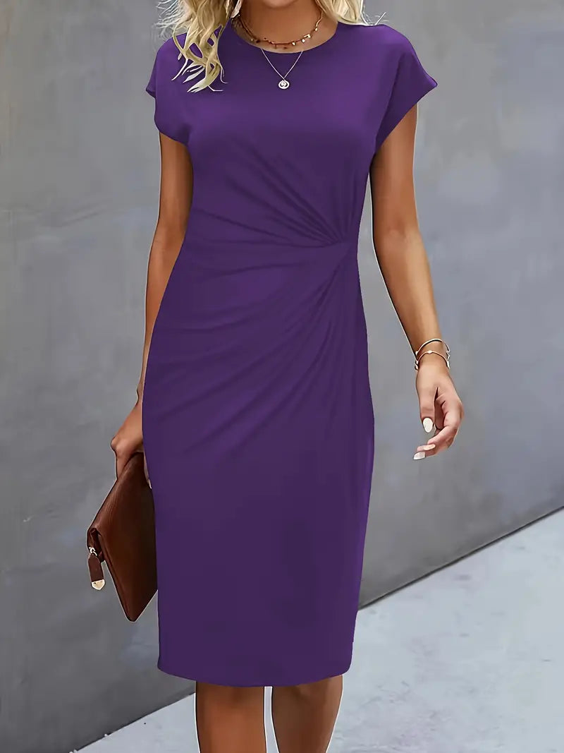 Reilly – Robe midi avec nœud décoratif à l'avant