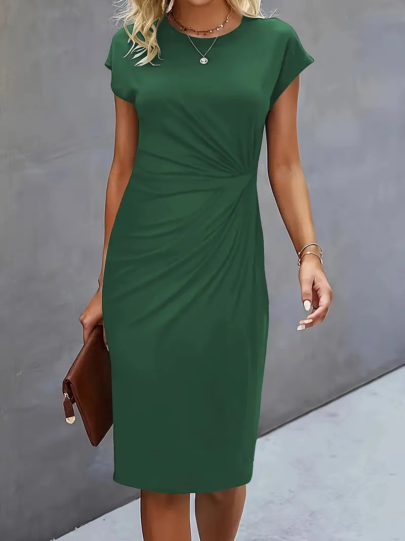 Reilly – Robe midi avec nœud décoratif à l'avant