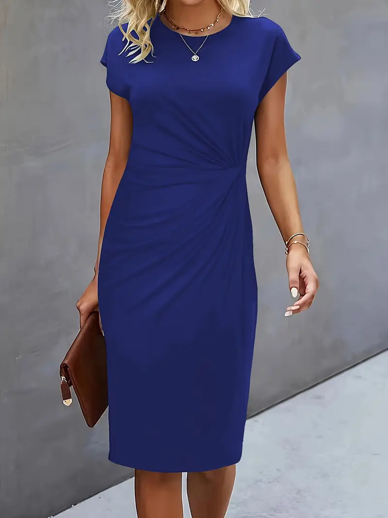 Reilly – Robes midi femme avec nœud devant
