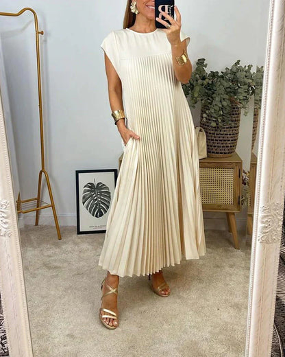 Tascha™ - Robe Sans Manches avec Plis