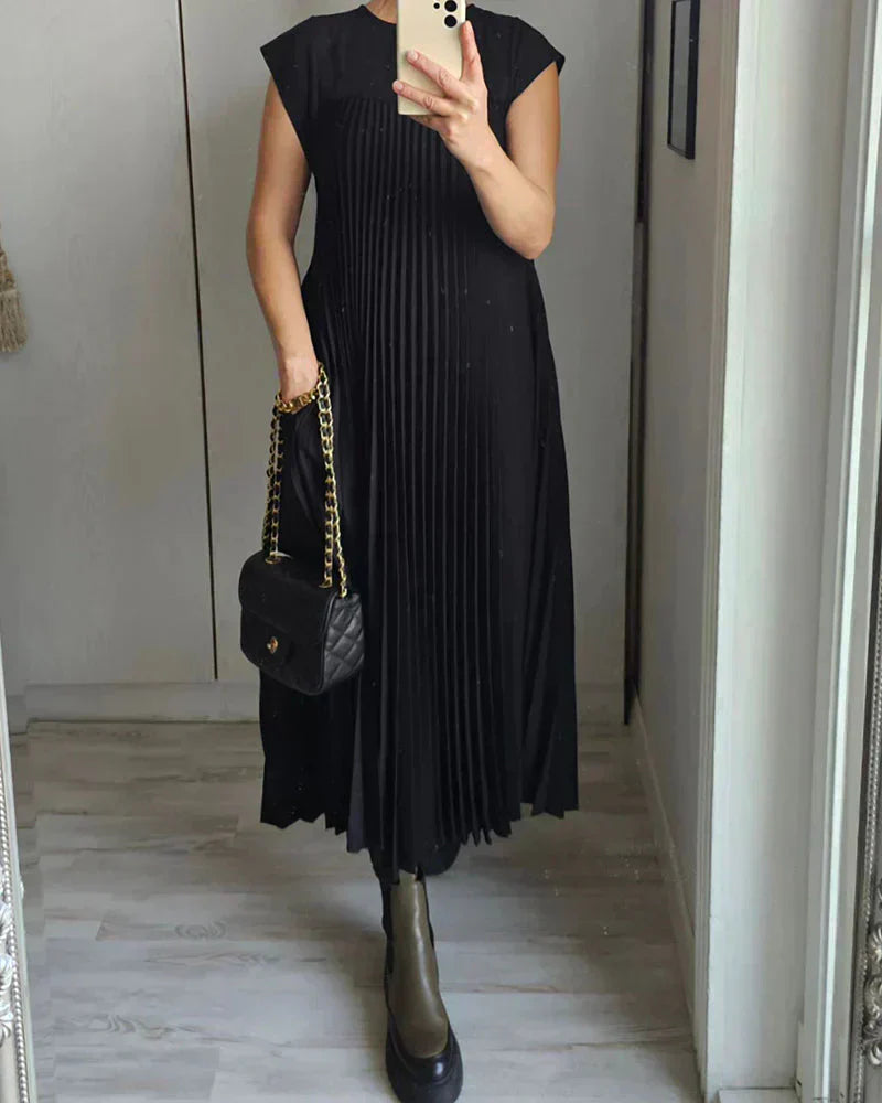 Tascha™ - Robe Sans Manches avec Plis