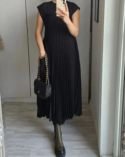 Tascha™ - Robe Sans Manches avec Plis