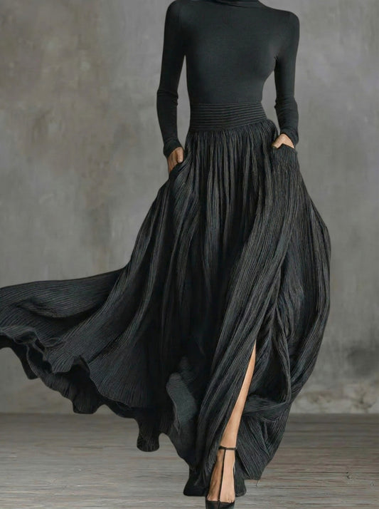 Raquel | Robe maxi taille haute