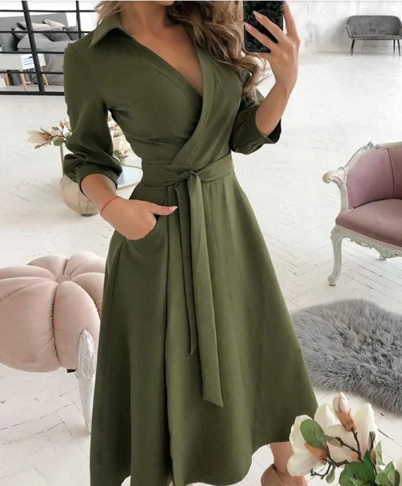 Ismara™ | Robe Midi Sophistiquée