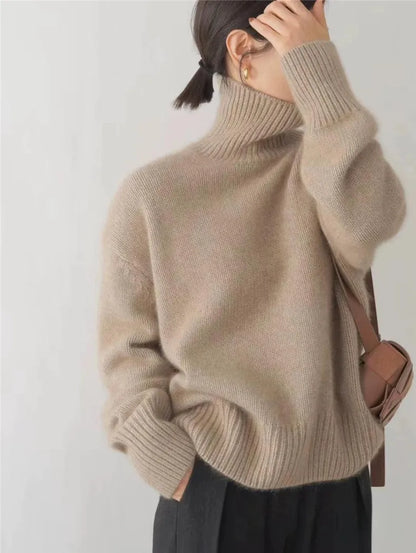 Isabella - Pull en Cachemire avec Col Montant
