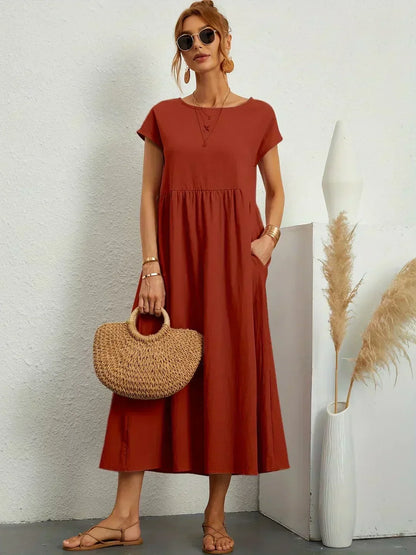 Clémence | Robe d'été Chic pour femme | Midi