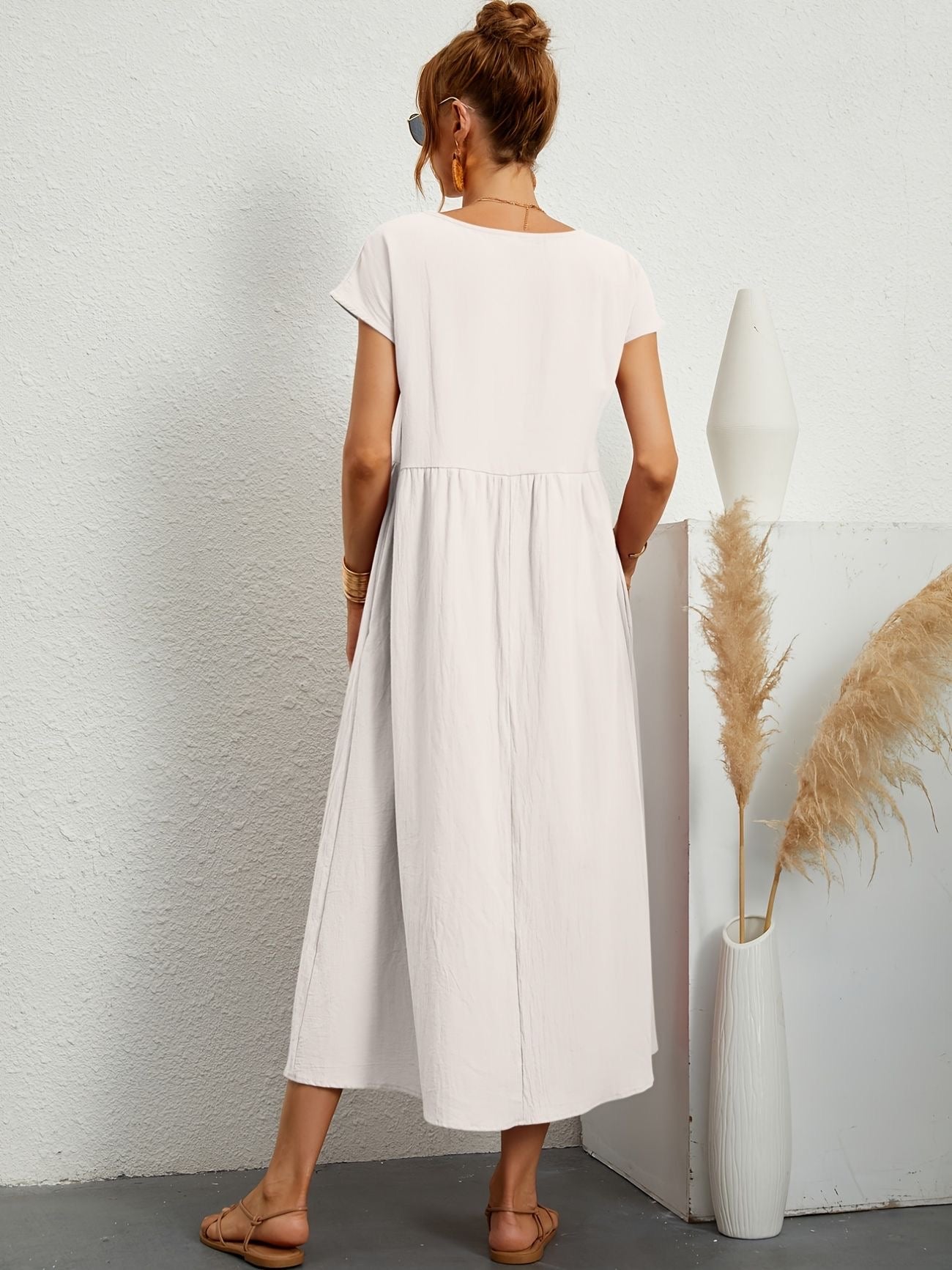 Camell - Robe à Col Ronde