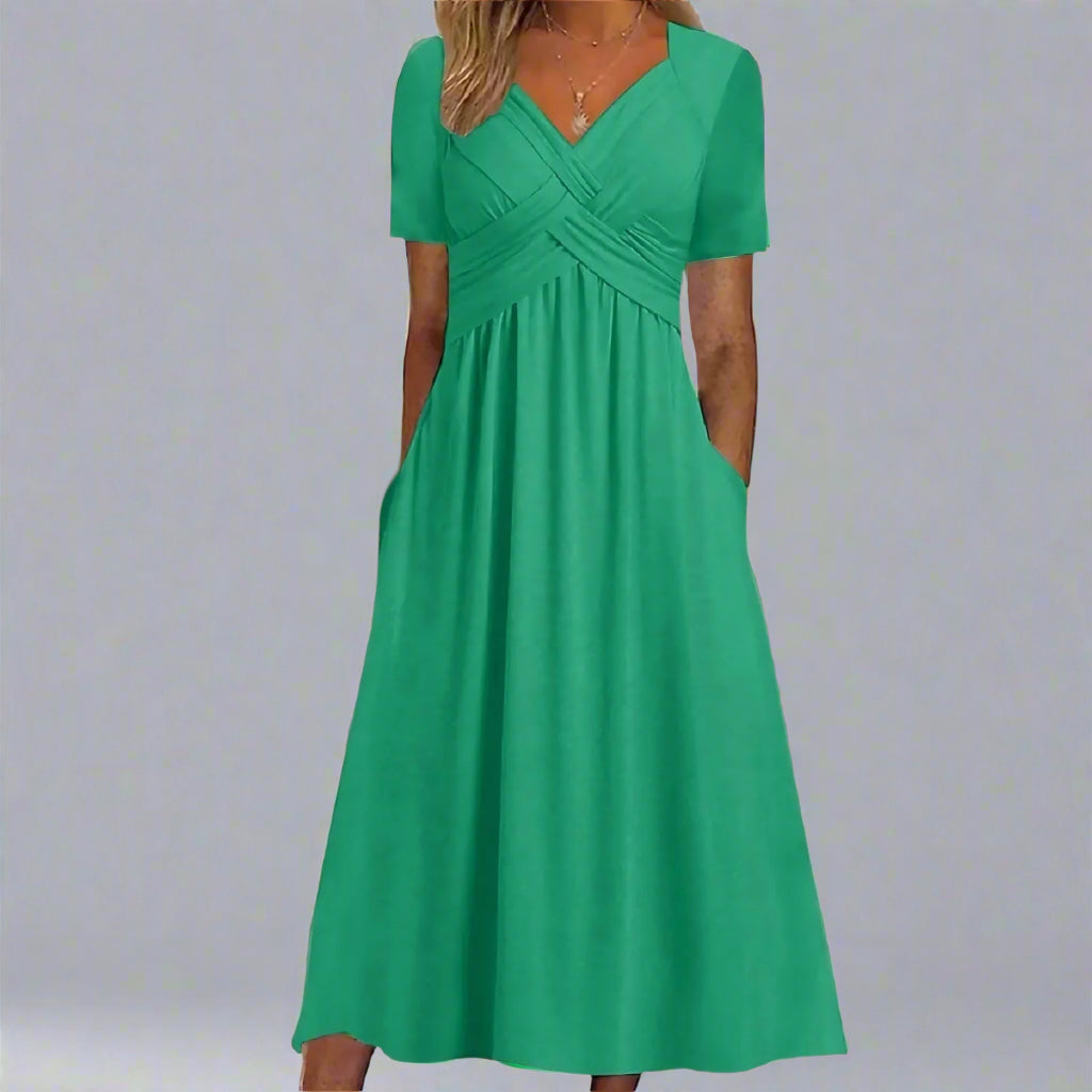 Elsbeth | Robe Midi Ajustée pour Occasions Élégantes