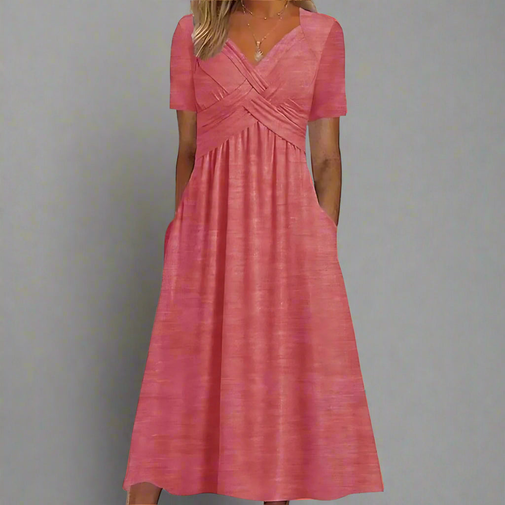 Elsbeth | Robe Midi Ajustée pour Occasions Élégantes