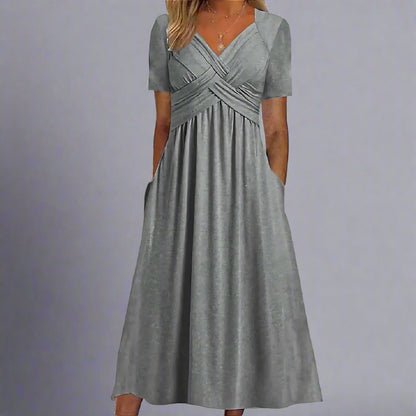 Elsbeth | Robe Midi Ajustée pour Occasions Élégantes