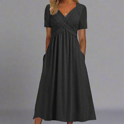 Elsbeth | Robe Midi Ajustée pour Occasions Élégantes