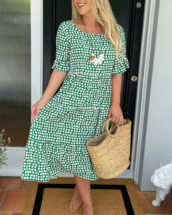 Blythea – Robe Midi Évasée Décontractée