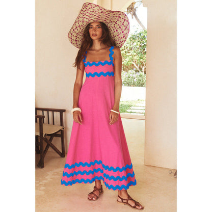 Jovie - Robe Décontractée Sans Manches avec Imprimé Floral