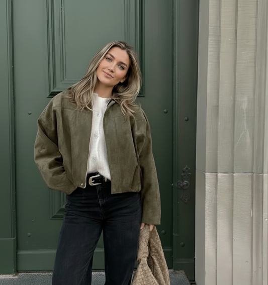 Veste Diana – Bomber Oversize Vert Olive