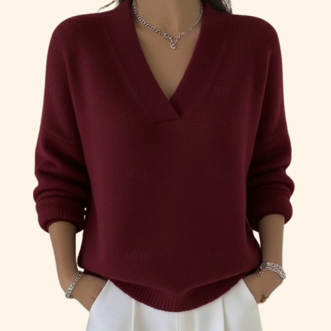 Jeanne | Pull à col en V