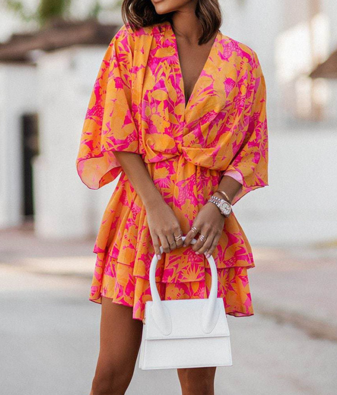 Valeria - Robe Mini Florale Bohème