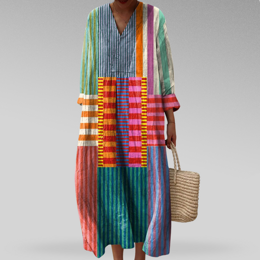 Lia™ | Robe Géométrique Élégante